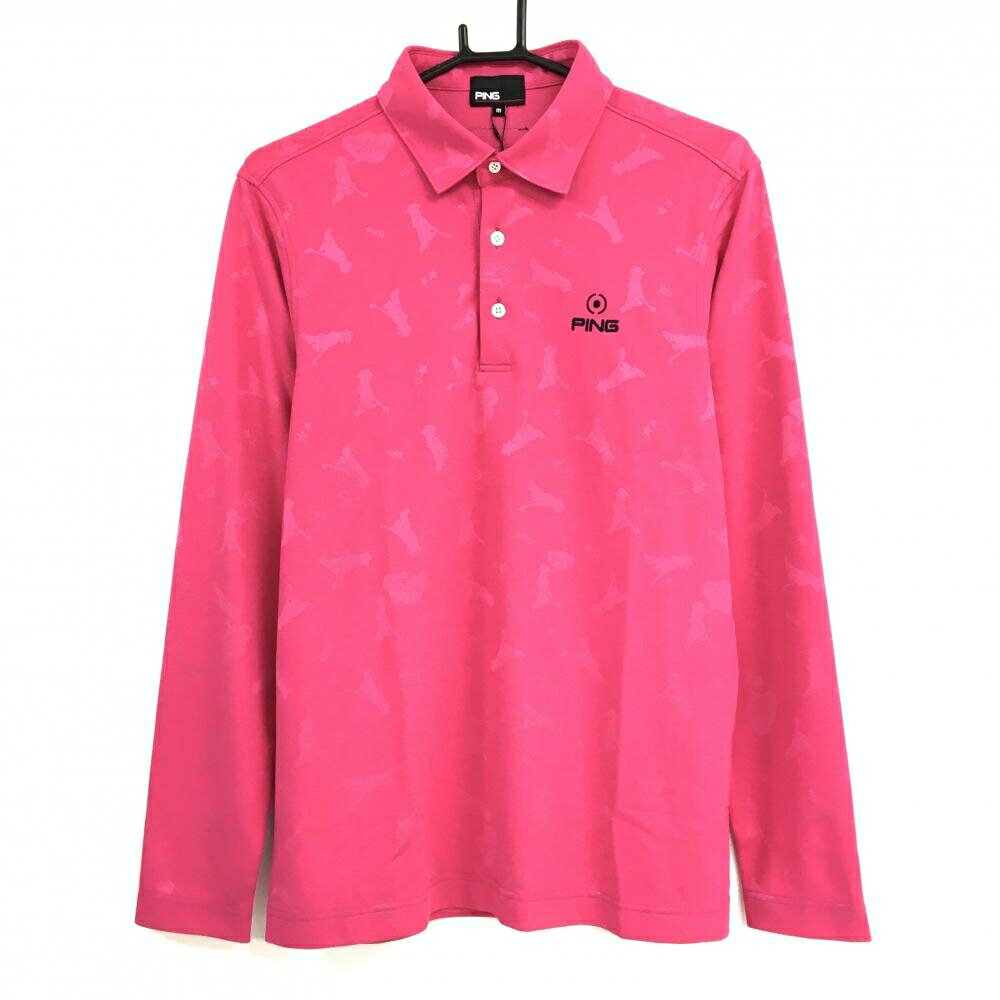 ピン長袖ポロシャツピンクMr.PI...