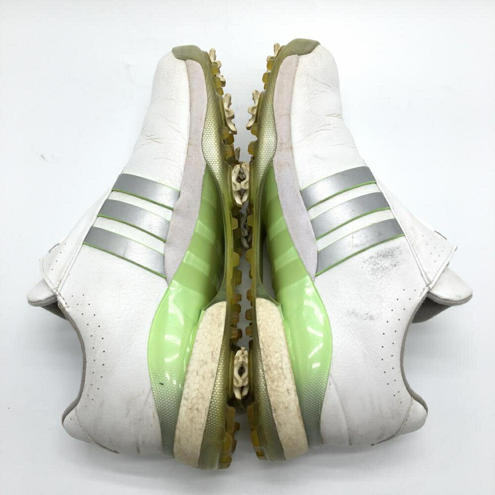 アディダス ゴルフシューズ 白×ライトグリーン IF0264 ツアー360 BOA ダイヤル式 レディース 24.5 ゴルフウェア adidas