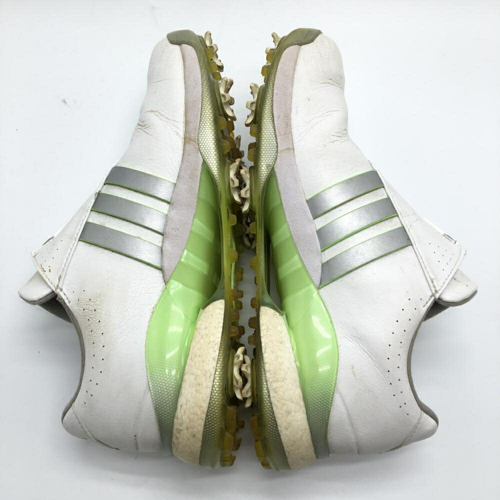 アディダス ゴルフシューズ 白×ライトグリーン IF0264 ツアー360 BOA ダイヤル式 レディース 24.0 ゴルフウェア adidas