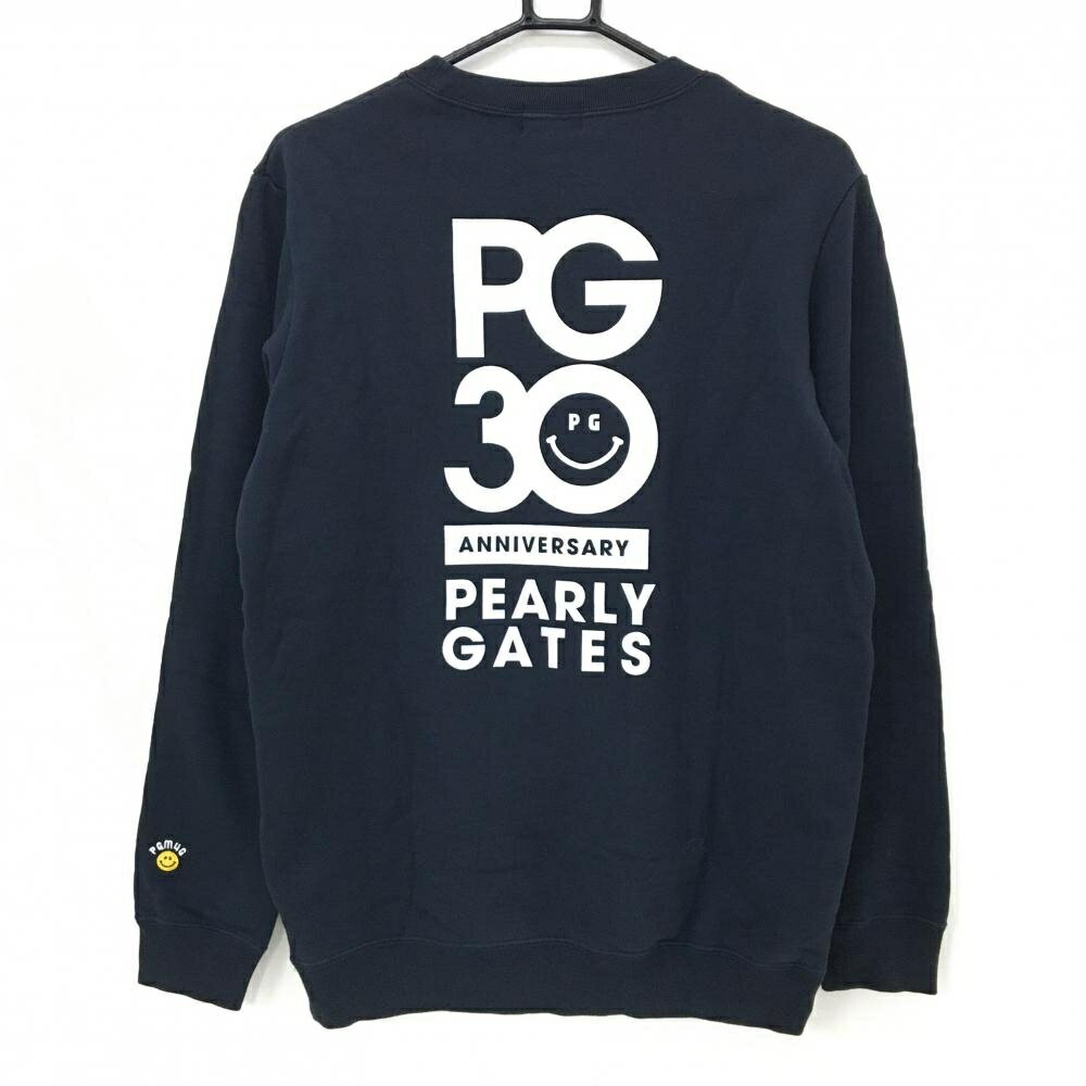 パーリーゲイツ トレーナー ネイビー×白 30周年 メンズ 4(M) ゴルフウェア PEARLY GATES