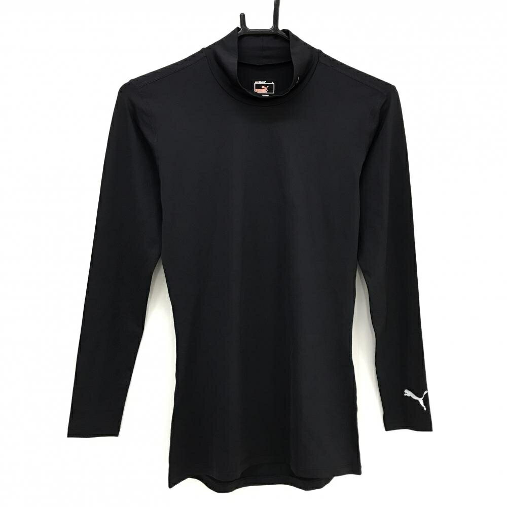 【新品】プーマ コンプレッションハイネックシャツ ダークパープル ストレッチ UVケア インナー レディース S ゴルフウェア PUMA