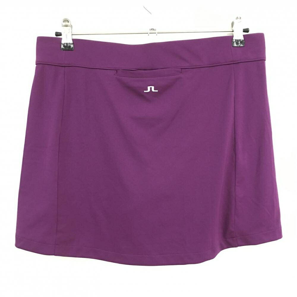 【超美品】ジェイリンドバーグ スカート パープル KoOlina 内側インナーパンツ レディース L ゴルフウェア J．LINDEBERG