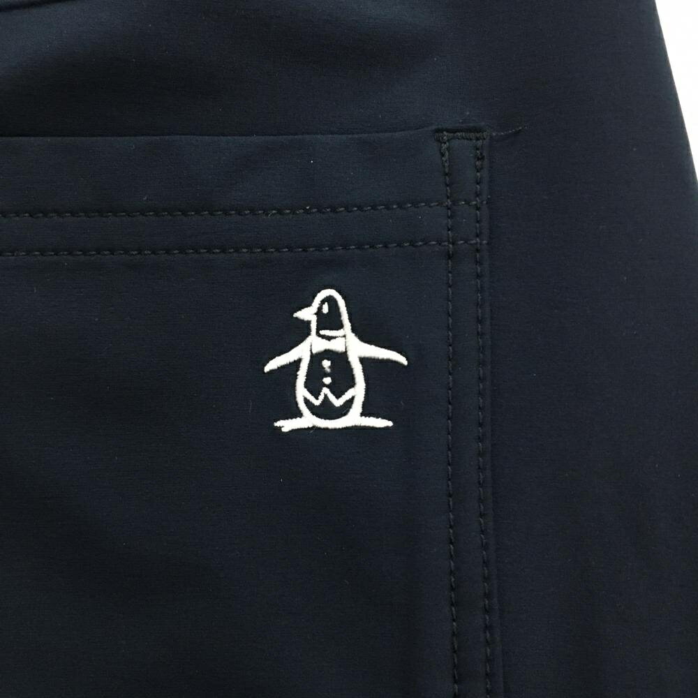 【超美品】マンシングウェア スカート ダークネイビー×レッド 星条旗ワッペン ストレッチ レディース 9 ゴルフウェア Munsingwear