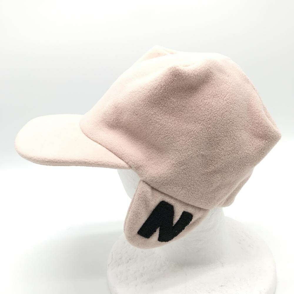 【美品】ノイジーノイジー 耳当て付きキャップ ピンク フリース地 MUスポーツ レディース ゴルフウェア M・U SPORTS