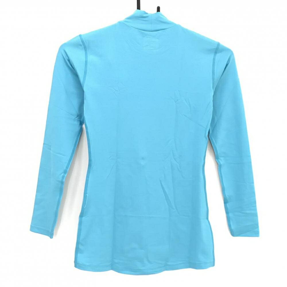 【新品】プーマ コンプレッションハイネックシャツ ライトブルー ストレッチ UVケア インナー レディース S ゴルフウェア PUMA