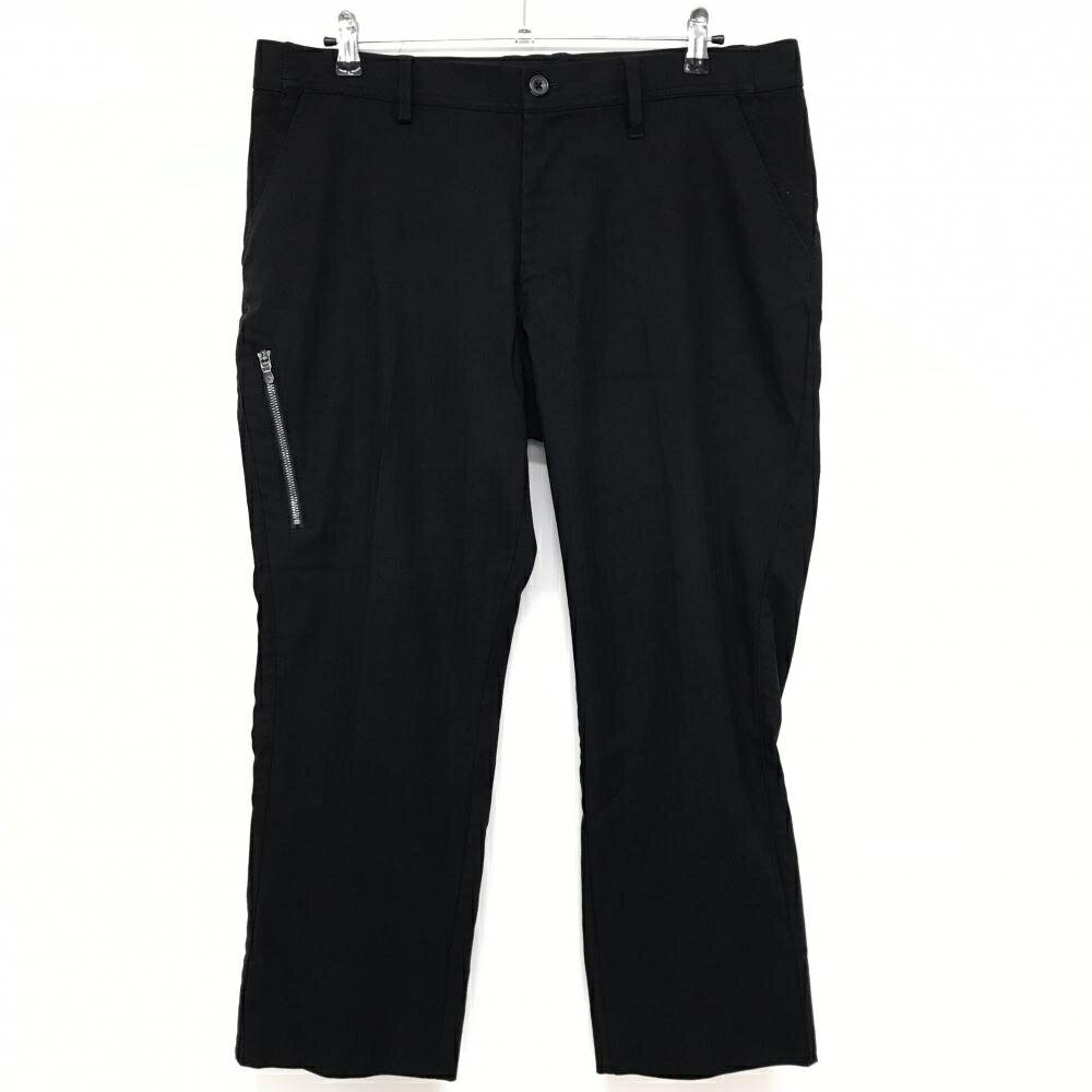 ADIDAS - 【美品】アディダス パンツ 黒 地模様 ストレッチ ウエスト一部ゴム メンズ 94 ゴルフウェア adidas