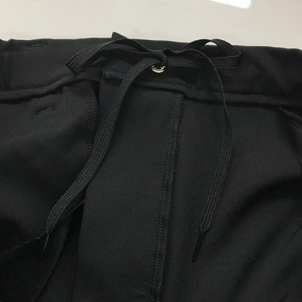 【美品】アディダス パンツ 黒 サイド3ライン ウエスト一部ゴム ストレッチ レディース XS ゴルフウェア adidas