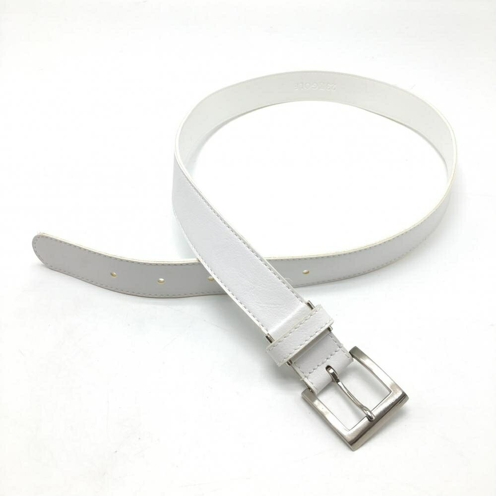 23区ゴルフ ポーチ付ベルト 白×ネイビー ポーチ取外し可 レディース ゴルフウェア 23区