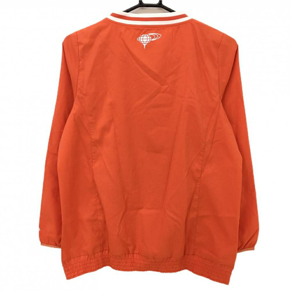 【超美品】ビームスゴルフ ブルゾン オレンジ メッシュ裏地 ロゴ レディース L ゴルフウェア BEAMS GOLF