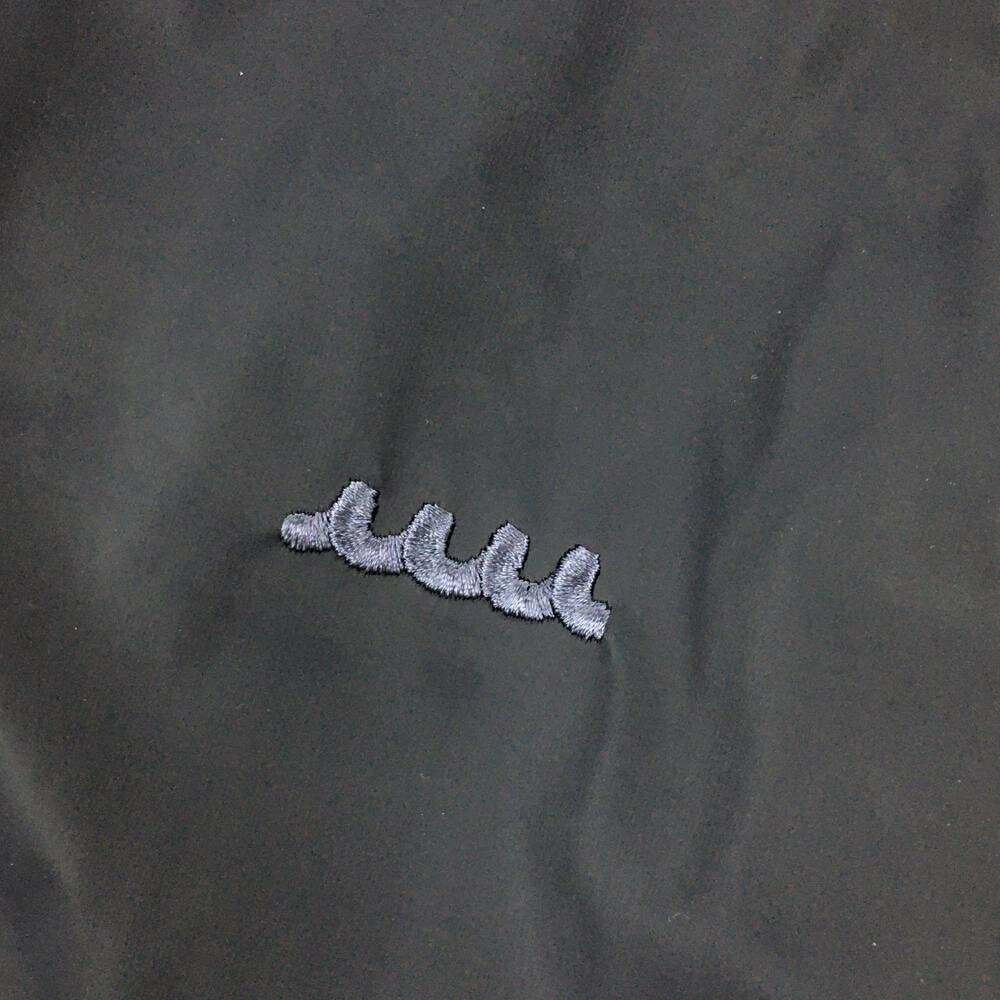 【超美品】ムータマリン×ACANTHUS 中綿フード付ジャケット ネイビー コート ロゴ刺しゅう メンズ S ゴルフウェア muta