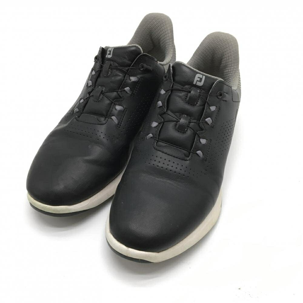 フットジョイ ゴルフシューズ 黒×グレー 90121J FUEL スパイクレス BOA ダイヤル式 レディース 25.0 ゴルフウェア FootJoy