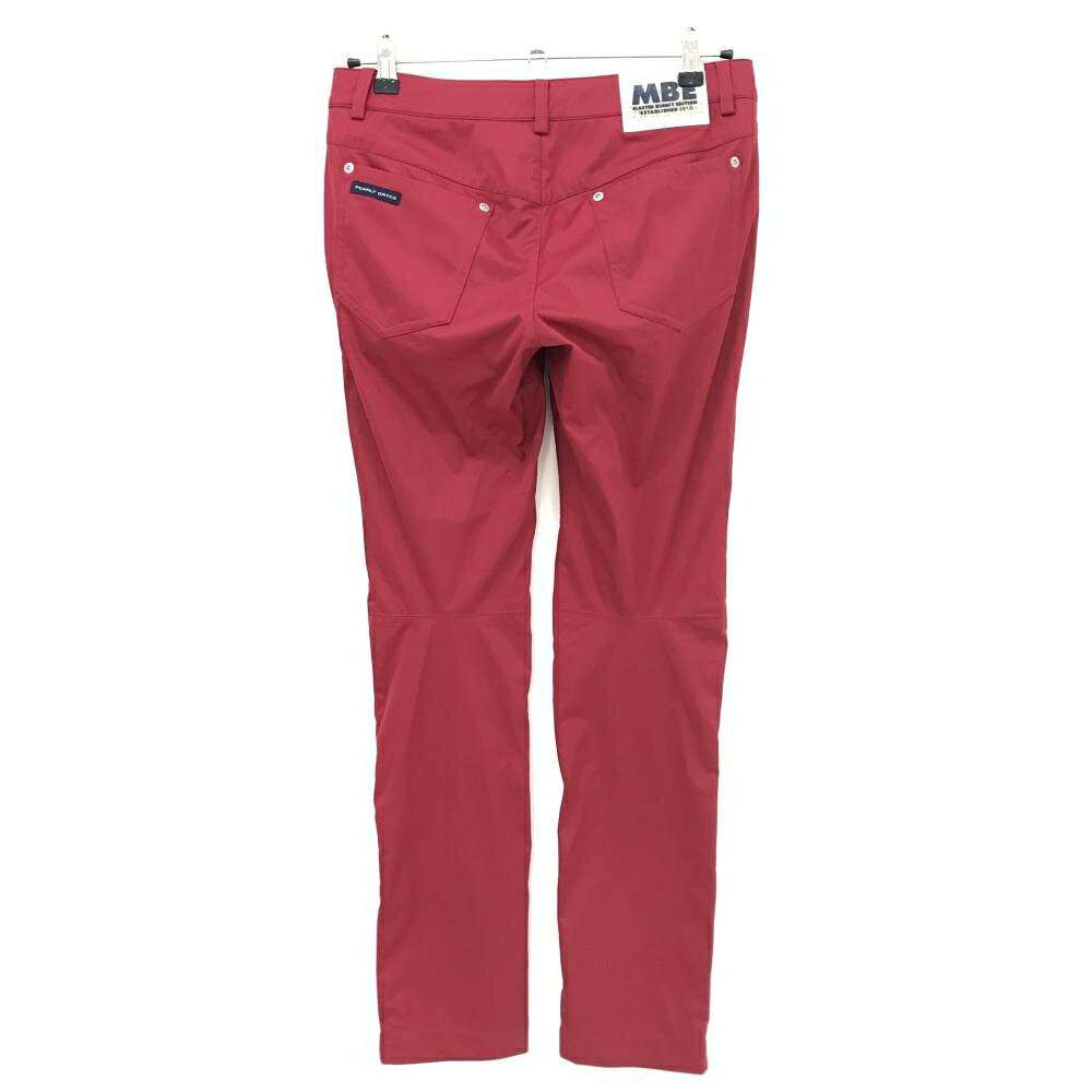 レオナード 楽天市場店の【美品】マスターバニー パンツ ボルドー ロゴネイビー 裾ジップ レディース 1(M) ゴルフウェア MASTER BUNNY EDITION｜アングル2