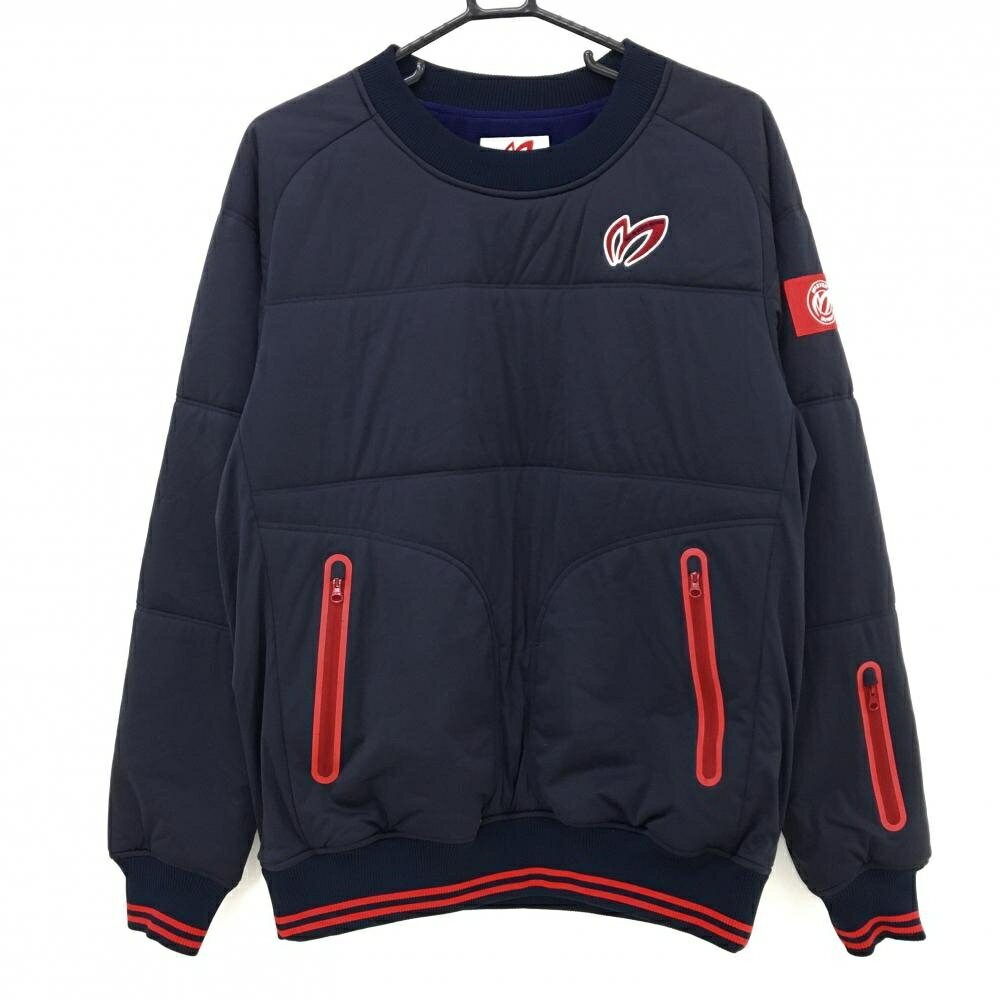 樂天商城 - 【美品】マスターバニー 中綿スニード 黒系×レッド 裏微起毛 ブルゾン メンズ 4(M) ゴルフウェア MASTER BUNNY EDITION