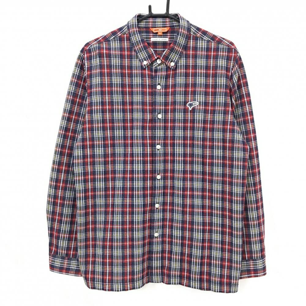 商品説明 ブランド BEAMS GOLF アイテム 長袖シャツ 表記サイズ XL ※海外サイズの場合もございます。必ず実寸サイズをご確認ください。 実寸サイズ 　身幅：約57cm　袖丈：約64.5cm　肩幅：約46cm　着丈：約72cm ※実寸サイズの採寸方法については、こちらをご覧ください。 ★実寸サイズは平台に平置きして外寸を測定しており、商品によっては若干の誤差が生じます。数cmの誤差は予めご了承くださいませ。 特徴・仕様 適応時期 春 ・ 秋 商品ランク A+ コメント 商品ランク（ゴルフウェア） N 新品（タグ付き) S 新品未使用品（タグなし） A+ 使用感や汚れ等がない、または目立たない綺麗な中古品 A 使用感や汚れ等が少ない美品や良品 B+ 使用感や中小の汚れ等がある一般的な中古品 B 使用感や大中の汚れ等がある一般的な中古品 C 使用感や大中の汚れ、小さな穴等がある中古品 商品ランク（ゴルフシューズ） N 新品（タグ付き) S 新品未使用品（タグなし） A+ しわや汚れ等がない、または少ない綺麗な中古品 A しわや小さな汚れはあるが、使用感が少ない美品や良品 B+ しわや中小の汚れ、使用感がある一般的な中古品 B しわや大中の汚れ、使用感がある一般的な中古品 C しわや大中の汚れ、使用感がある中古品 D しわや大きな汚れ、使用感がある中古品 &nbsp;★A+～CランクはUSED品となりますので、神経質な方はご入札をお控えください。 &nbsp;★Nランクは新品商品ですが、一部保管時による汚れ等があります。商品説明や写真で必ずご確認ください。　