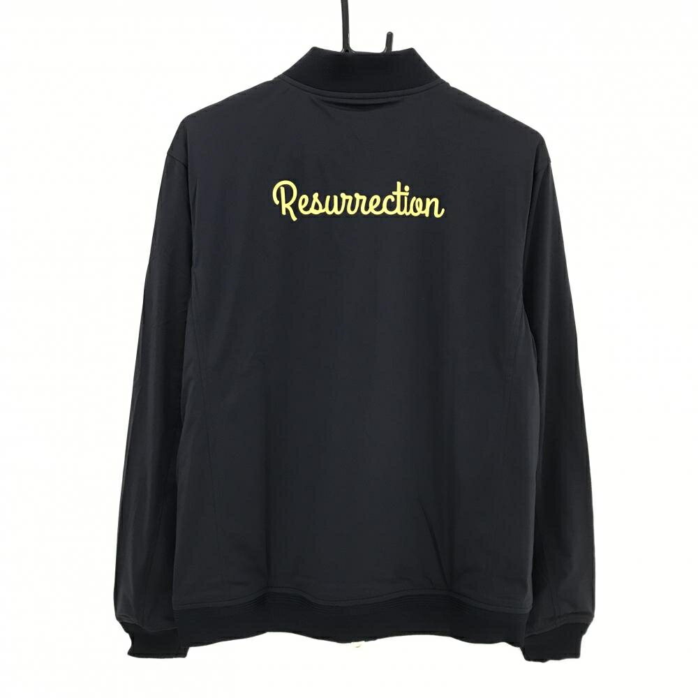 【超美品】レザレクション ジャケットブルゾン ダークネイビー 裏地メッシュ バックロゴ メンズ M ゴルフウェア Resurrection