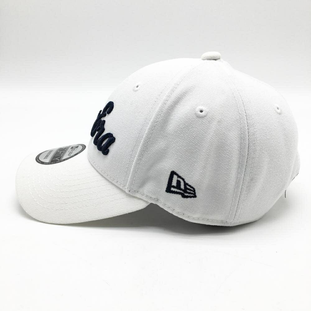 【新品】ニューエラ キャップ 白×ネイビー 抗菌 KEYAKI 立体ロゴ ゴルフウェア New Era