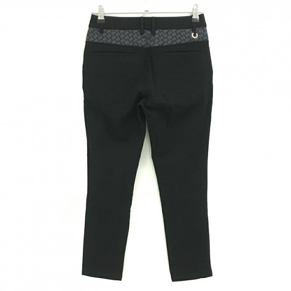 レザレクション パンツ 黒 後ろ一部柄 ストレッチ レディース XS ゴルフウェア Resurrection