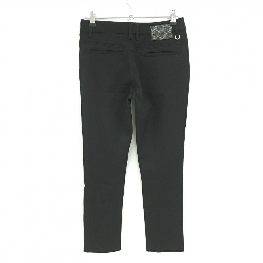 【美品】レザレクション パンツ 黒×ベージュ サイドロゴプリント ストレッチ レディース S ゴルフウェア Resurrection