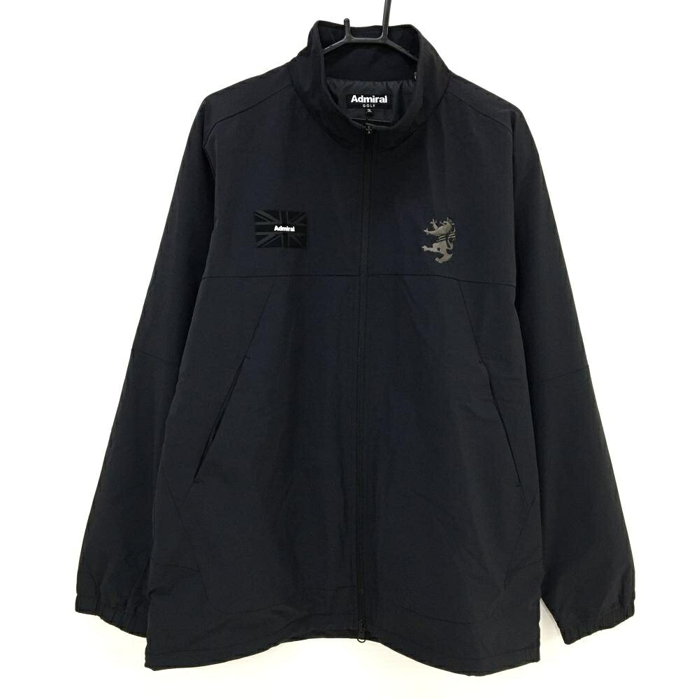 【新品】アドミラル 中綿ジャケット 黒 エアポカ 軽量 通気性 高断熱性 メンズ 3L ゴルフウェア 大きいサイズ Admiral