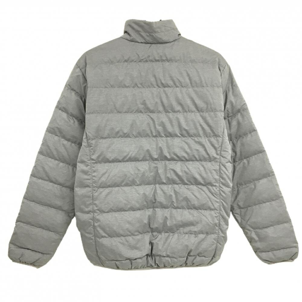 【超美品】ラウドマウス ダウンジャケット グレー ロゴワッペン ダウン80％ メンズ L ゴルフウェア LOUDMOUTH