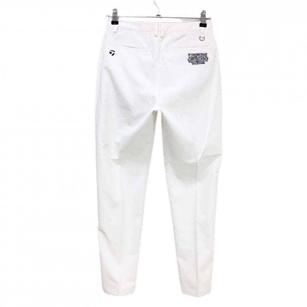【超美品】テーラーメイド×UNITED ARROWS パンツ 白×グレー ジップポケット ストレッチ レディース M ゴルフウェア TaylorMade