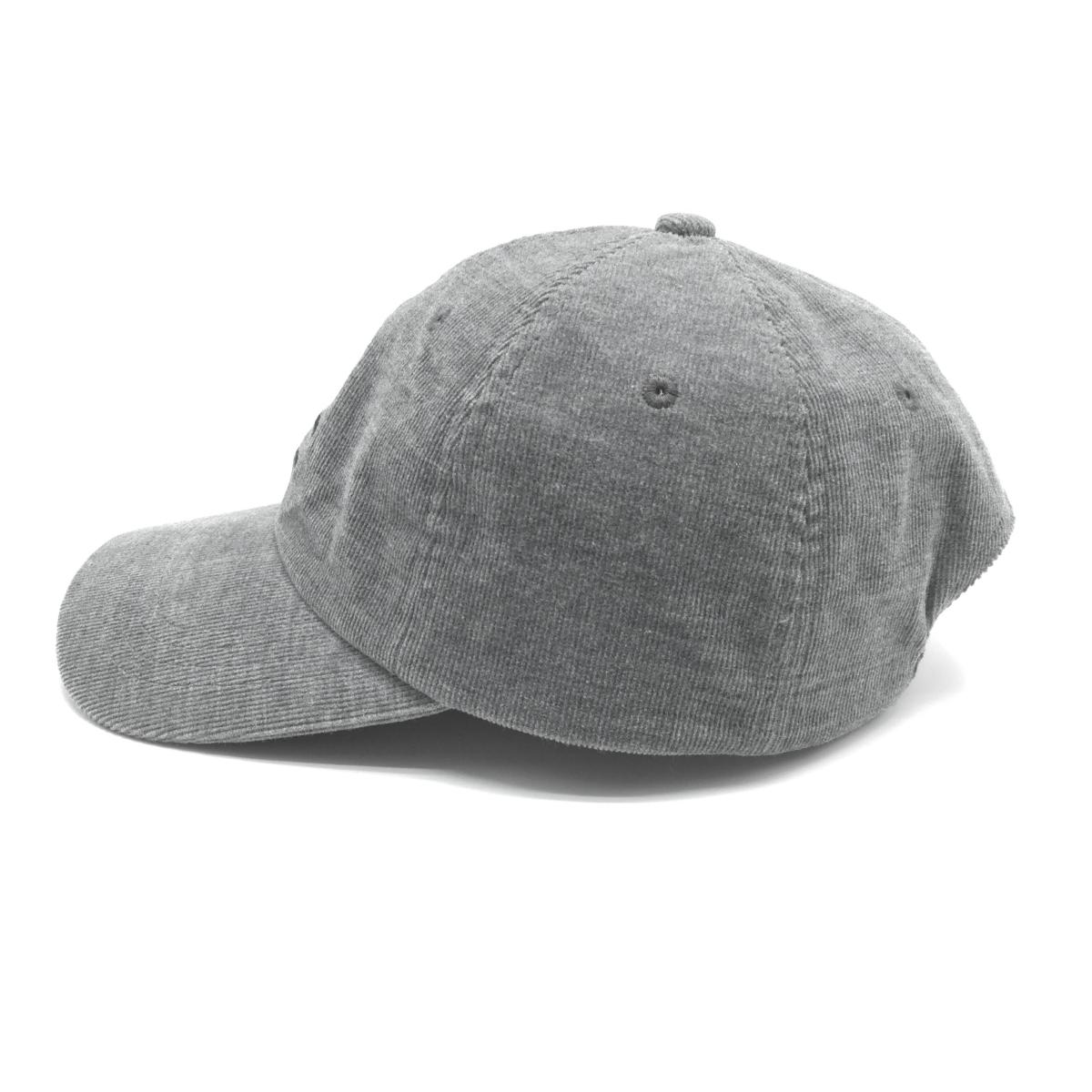 【美品】マンシングウェア キャップ グレー コーデュロイ調 ロゴ刺しゅう F(56-60cm) ゴルフウェア Munsingwear