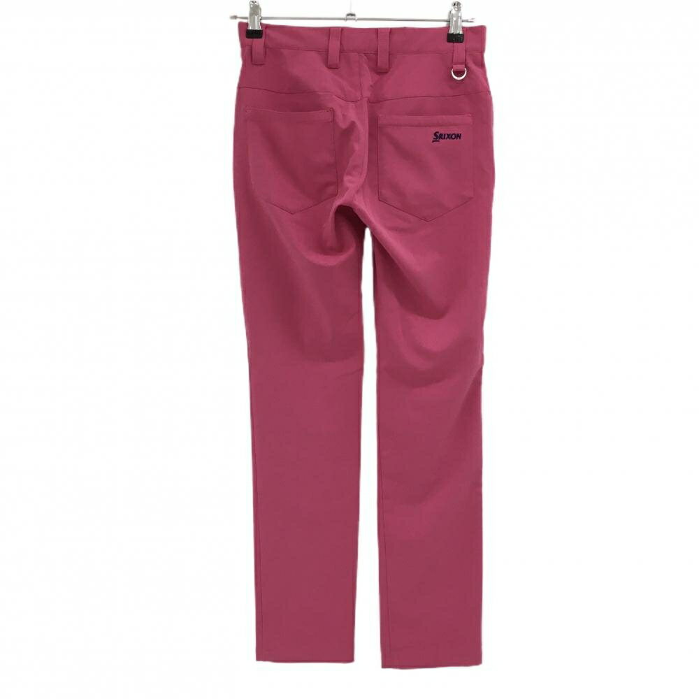【美品】スリクソン パンツ ピンク×ネイビー ロゴ刺しゅう レディース S ゴルフウェア SRIXON