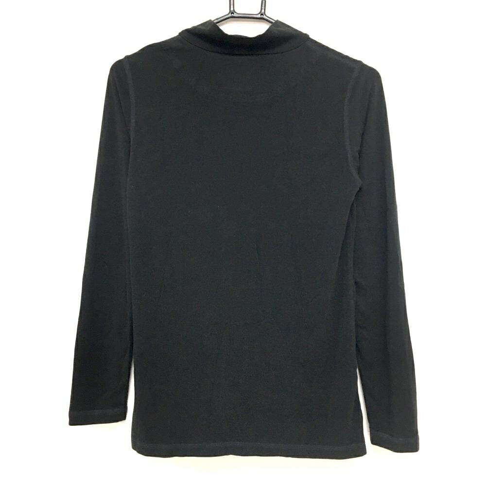 【超美品】アドミラル 長袖ハイネックシャツ 黒×白 フロントロゴ 表微起毛 メンズ ...