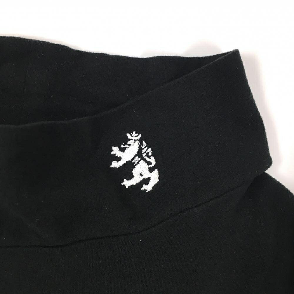 【超美品】アドミラル 長袖ハイネックシャツ 黒×白 フロントロゴ 表微起毛 メンズ ...