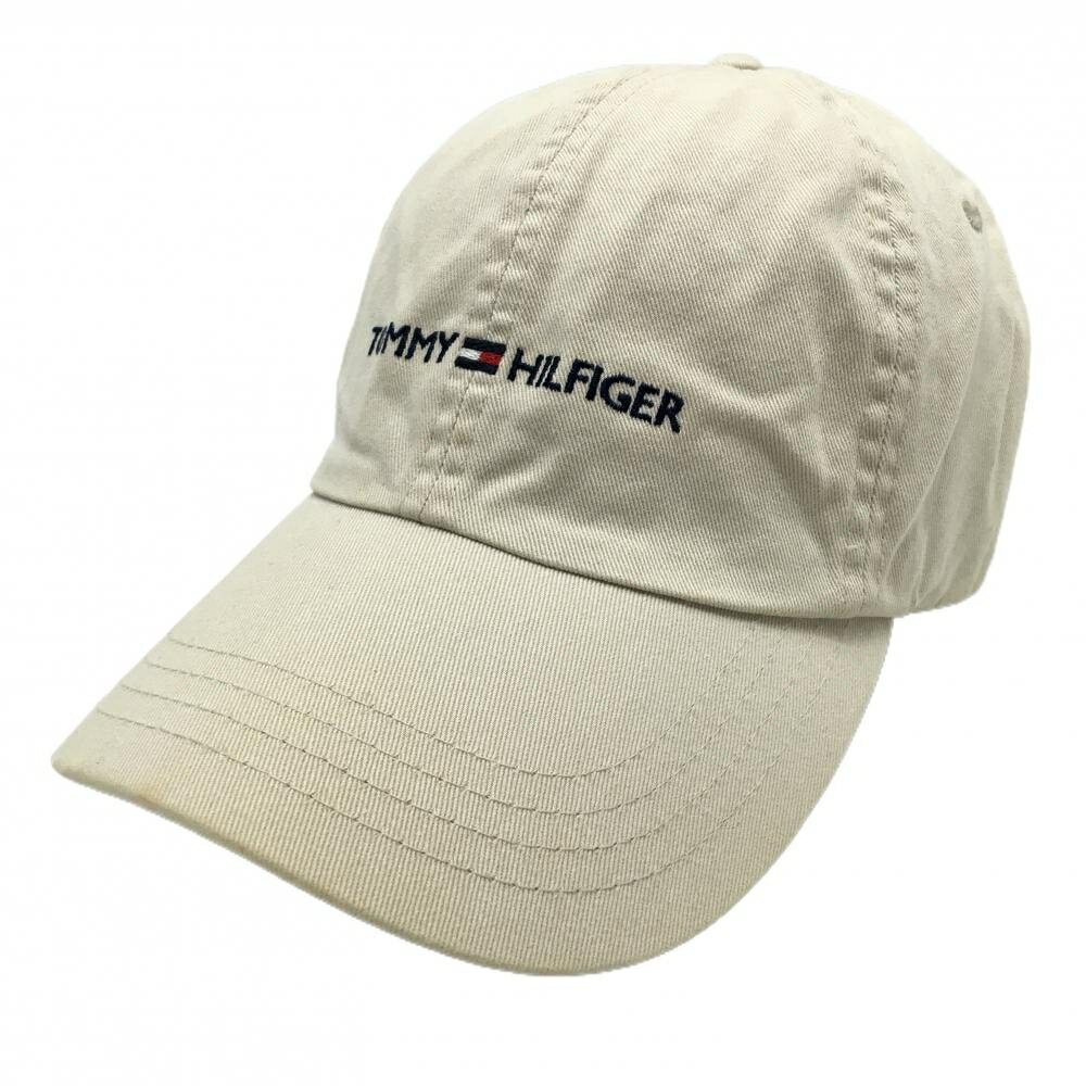 トミーヒルフィガー キャップ ライトベージュ ロゴ ONE SIZE FITS ALL ゴルフウェア Tommy Hilfiger Golf
