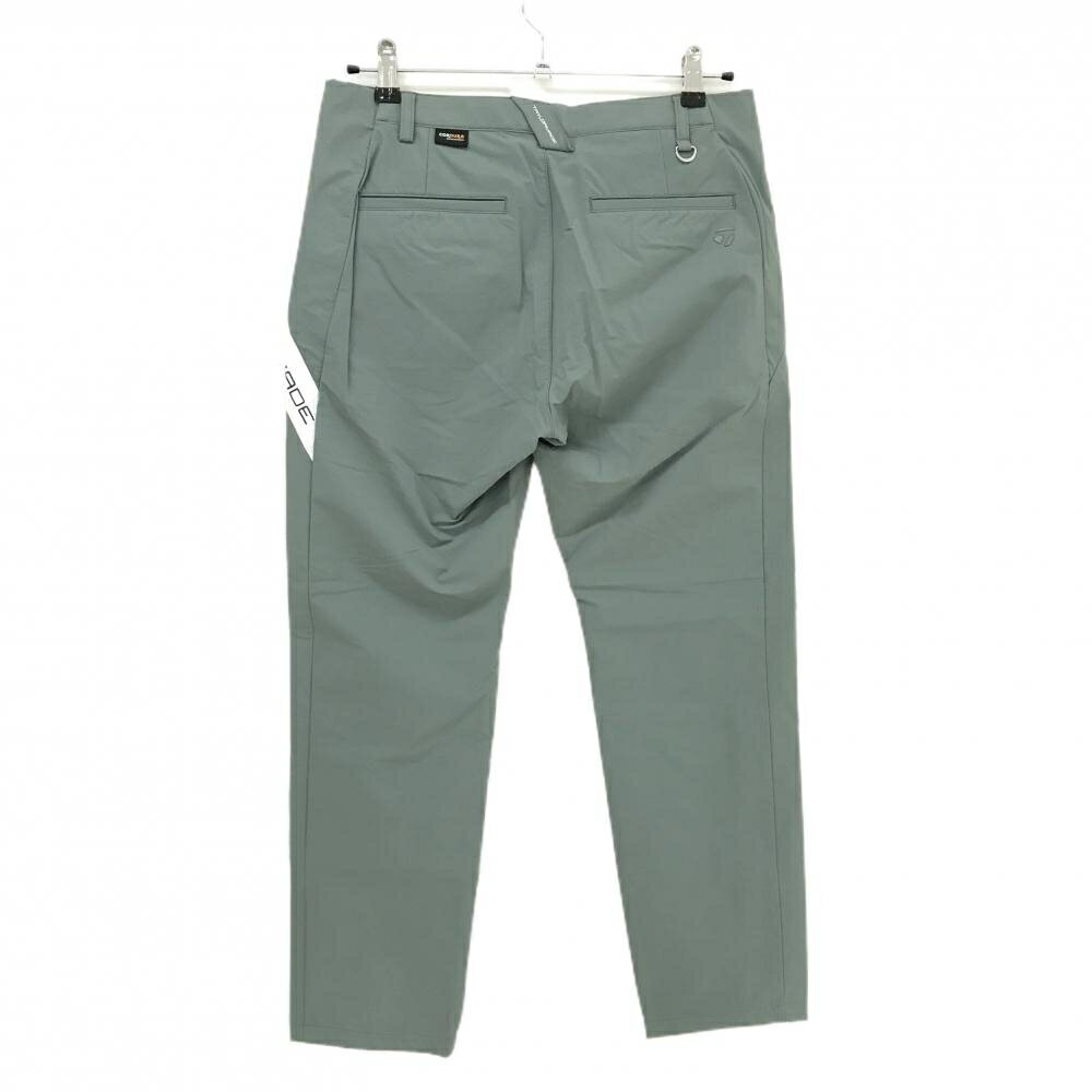【美品】テーラーメイド パンツ スモーキーグリーン×白 ロゴプリント ストレッチ レディース O ゴルフウェア TaylorMade