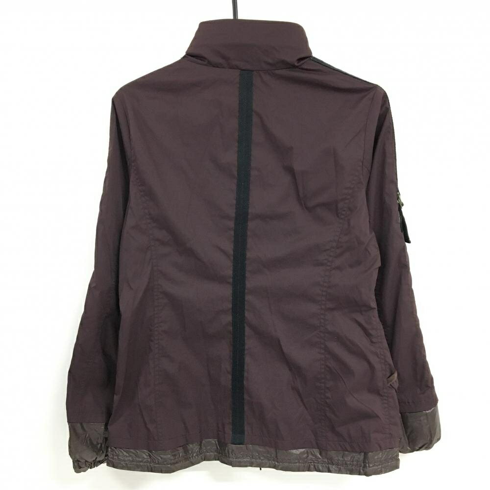 【超美品】ヒールクリーク ジャケット パープルブラウン×ブラウン 身頃キルティング風 レディース 42(L) ゴルフウェア Heal Creek