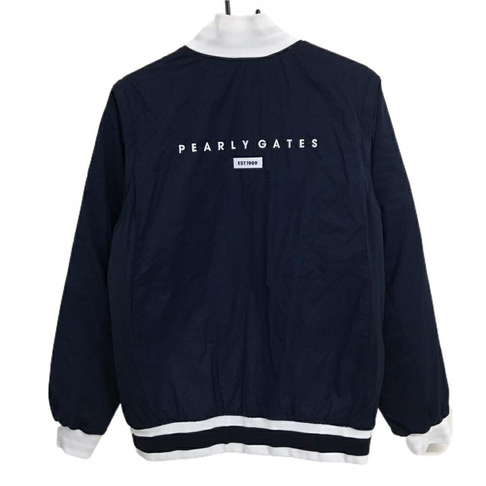 パーリーゲイツ 4WAY中綿リバーシブルジャケット ネイビー 裏白 袖着脱可 メンズ 5(L) ゴルフウェア PEARLY GATES
