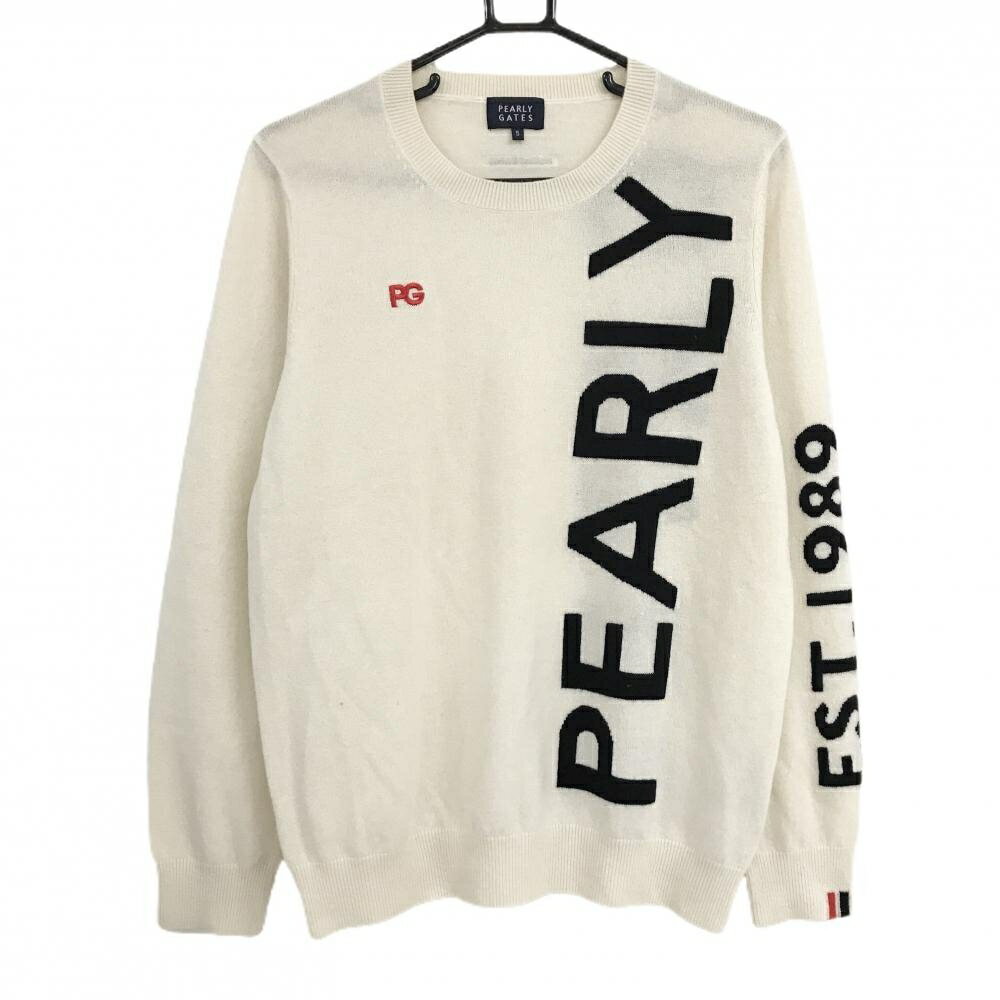 商品説明 ブランド PEARLY GATES アイテム セーター 表記サイズ 5 ※海外サイズの場合もございます。必ず実寸サイズをご確認ください。 実寸サイズ 　身幅：約53cm　袖丈：約62cm　肩幅：約38cm　着丈：約64cm ※実寸サイズの採寸方法については、こちらをご覧ください。 ★実寸サイズは平台に平置きして外寸を測定しており、商品によっては若干の誤差が生じます。数cmの誤差は予めご了承くださいませ。 特徴・仕様 適応時期 秋 ・ 冬 商品ランク A コメント 腹部汚れ小 商品ランク（ゴルフウェア） N 新品（タグ付き) S 新品未使用品（タグなし） A+ 使用感や汚れ等がない、または目立たない綺麗な中古品 A 使用感や汚れ等が少ない美品や良品 B+ 使用感や中小の汚れ等がある一般的な中古品 B 使用感や大中の汚れ等がある一般的な中古品 C 使用感や大中の汚れ、小さな穴等がある中古品 商品ランク（ゴルフシューズ） N 新品（タグ付き) S 新品未使用品（タグなし） A+ しわや汚れ等がない、または少ない綺麗な中古品 A しわや小さな汚れはあるが、使用感が少ない美品や良品 B+ しわや中小の汚れ、使用感がある一般的な中古品 B しわや大中の汚れ、使用感がある一般的な中古品 C しわや大中の汚れ、使用感がある中古品 D しわや大きな汚れ、使用感がある中古品 &nbsp;★A+～CランクはUSED品となりますので、神経質な方はご入札をお控えください。 &nbsp;★Nランクは新品商品ですが、一部保管時による汚れ等があります。商品説明や写真で必ずご確認ください。　