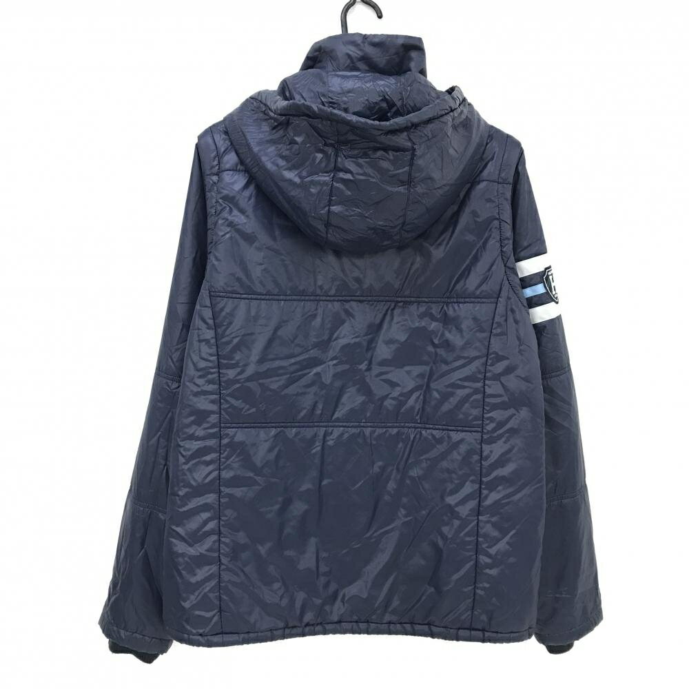 トミーヒルフィガー 4WAY中綿ジャケット ネイビー 袖・フード着脱可 メンズ XL ゴルフウェア Tommy Hilfiger Golf