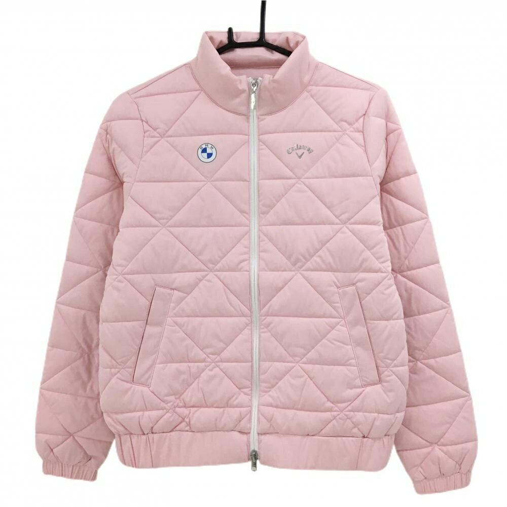 【新品】キャロウェイ 中綿ジャケット ピンク BMW 高ストレッチ 防風 撥水 レディース M ゴルフウェア 2024年モデル Callaway
