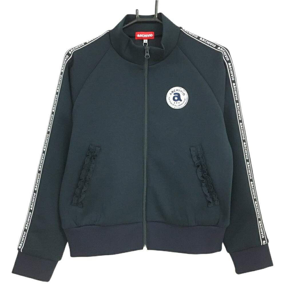 【新品】アルチビオ ジャケットブルゾン ネイビー ダンボールニット レディース 38(M) ゴルフウェア 2025年モデル archivio
