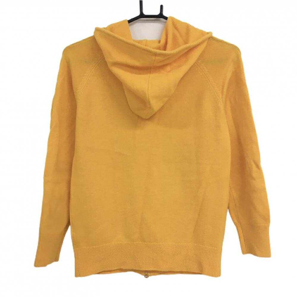 アドミラル ニットジップパーカー オレンジ ウール混 ロゴ レディース M ゴルフウェア Admiral