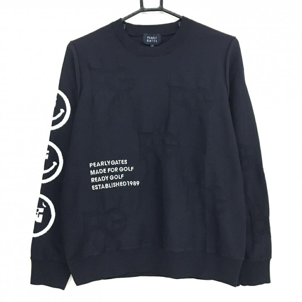 パーリーゲイツセーターネイビー×白...