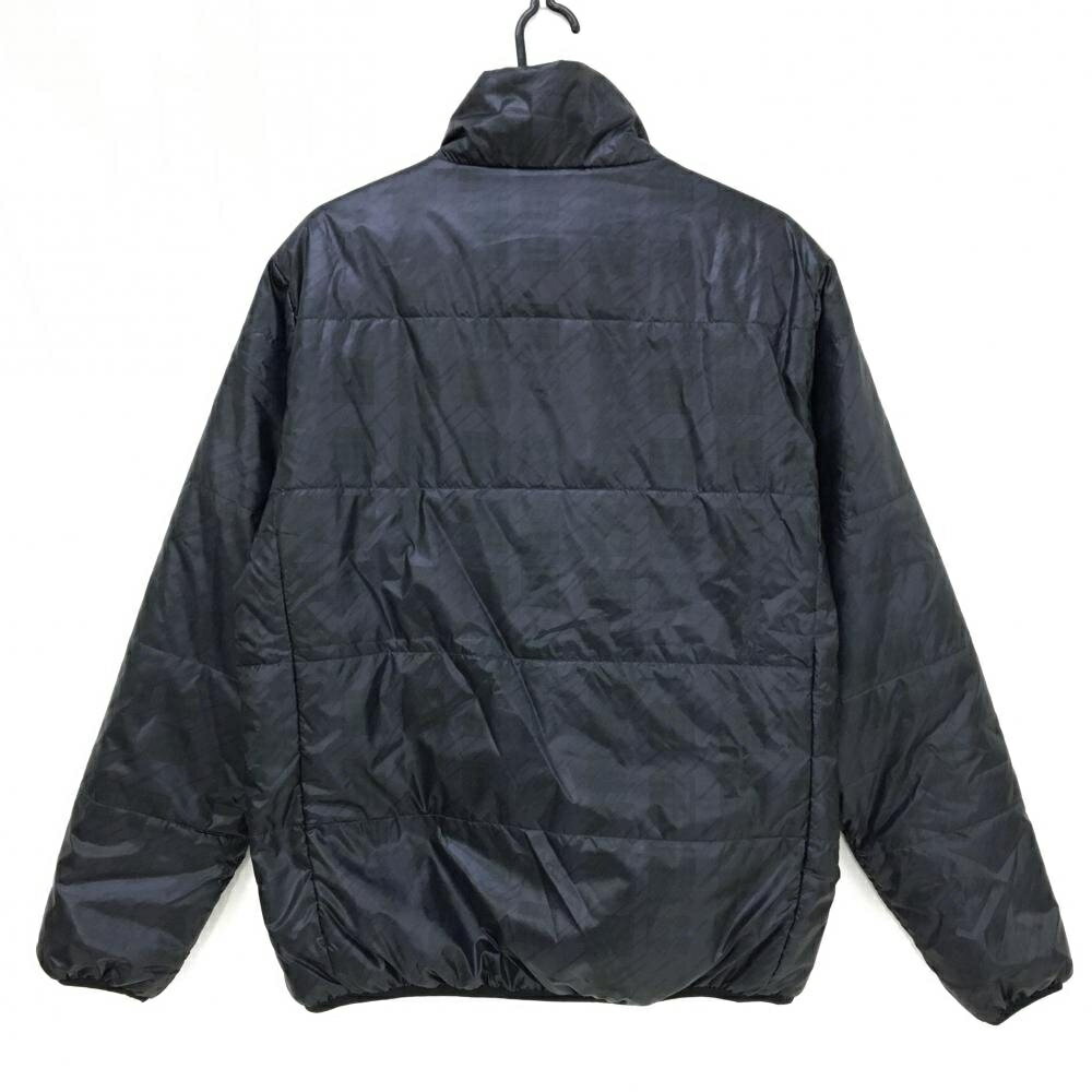 【新品】キャスコ 中綿ジャケット 黒 総柄地模様 保温 防風 メンズ LL ゴルフウェア Kasco