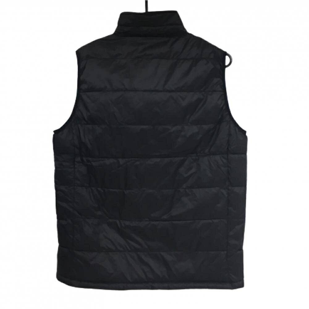 【新品】キャスコ ヒーター内蔵中綿ベスト 黒 バッテリー付属なし 襟裏起毛 メンズ L ゴルフウェア Kasco