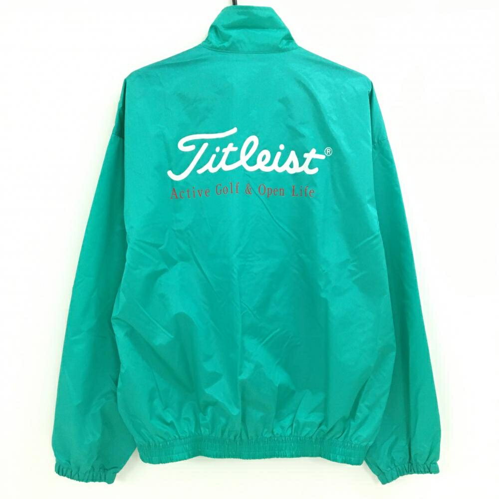 タイトリスト ナイロンジャケット ブルーグリーン系 バックロゴ メンズ LL ゴルフウェア TITLEIST