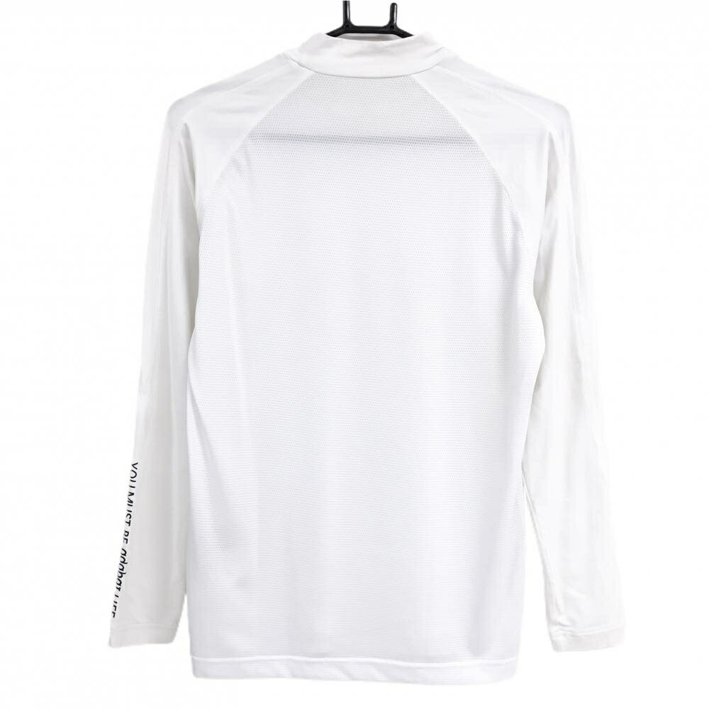 アダバット ハイネックインナーシャツ 白 背面メッシュ メンズ 48(L) ゴルフウェア adabat