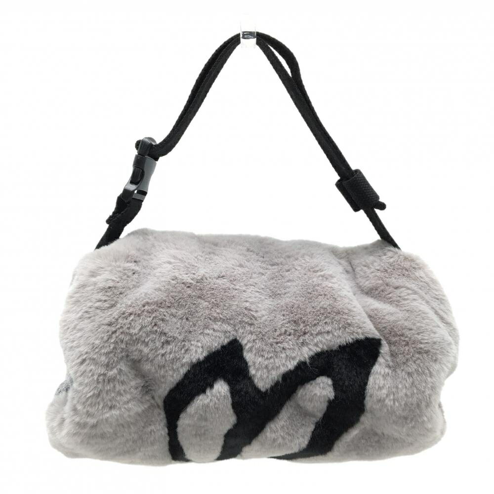 【超美品】マスターバニー ハンドウォーマー グレー×黒 ファー 内側ボア ゴルフウェア MASTER BUNNY EDITION