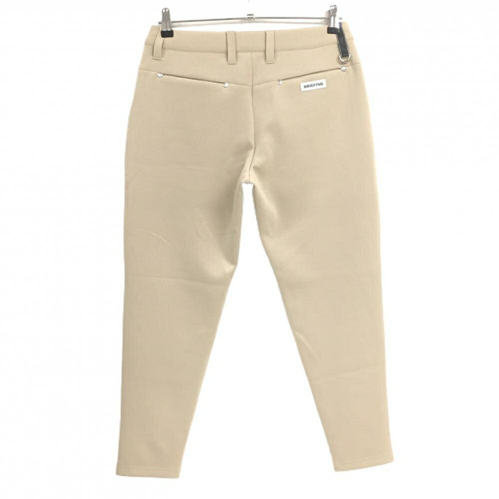 【超美品】ブリーフィング ストレッチパンツ ベージュ ダンボールニット レディース M ゴルフウェア BRIEFING