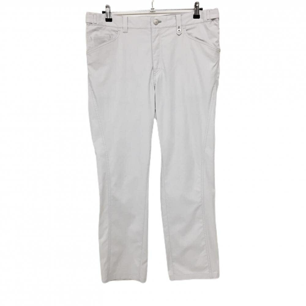 Adabat - 【超美品】アダバット パンツ ライトグレー 無地 ウエストマジックテープ調節可 メンズ 50(XL) ゴルフウェア adabat