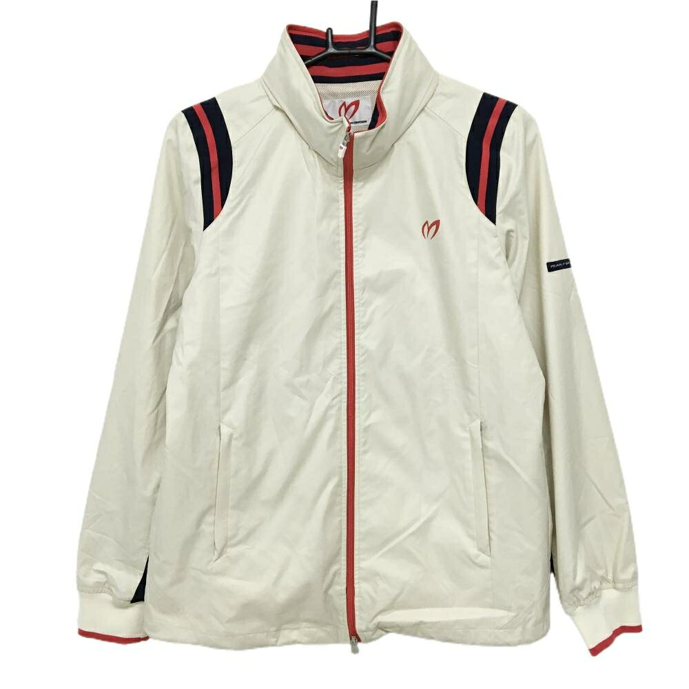 Untitled Sport - 【美品】マスターバニー フード付ジャケット ライトベージュ×レッド×ネイビー レディース 2(L) ゴルフウェア MASTER BUNNY EDITION