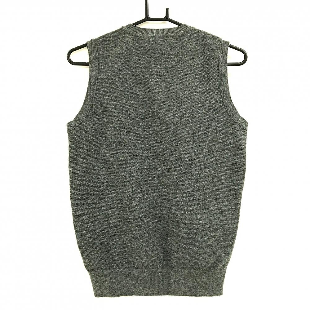 【ポイント10倍！楽天スーパーセール期間限定】【超美品】ピン ニットベスト 杢グレー ロゴ レディース M ゴルフウェア PING