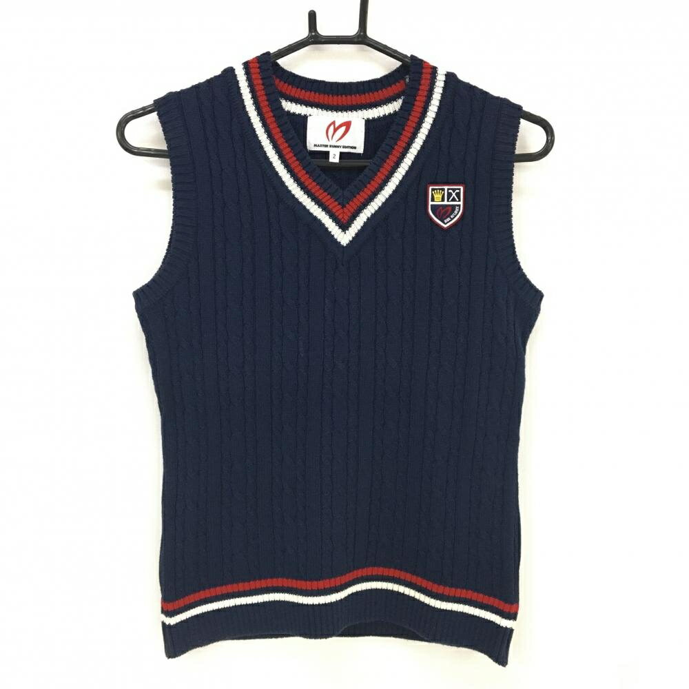 【マスターバニー】リバーシブルVネックベストネイビーストライプ レディース0 楽天市場】マスターバニー（ベスト｜レディースウェア）：ウェア