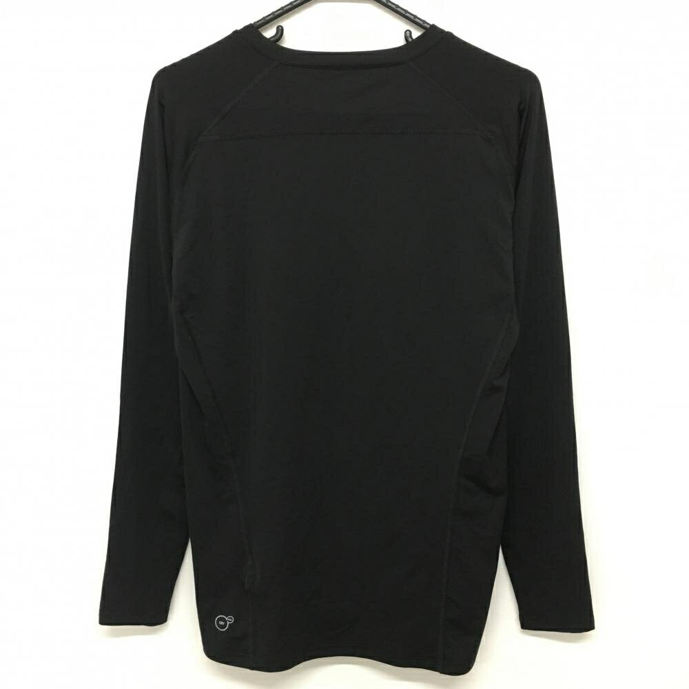 【美品】プーマ 長袖クルーネックインナーシャツ 黒 ストレッチ メンズ XXL ゴルフウェア PUMA
